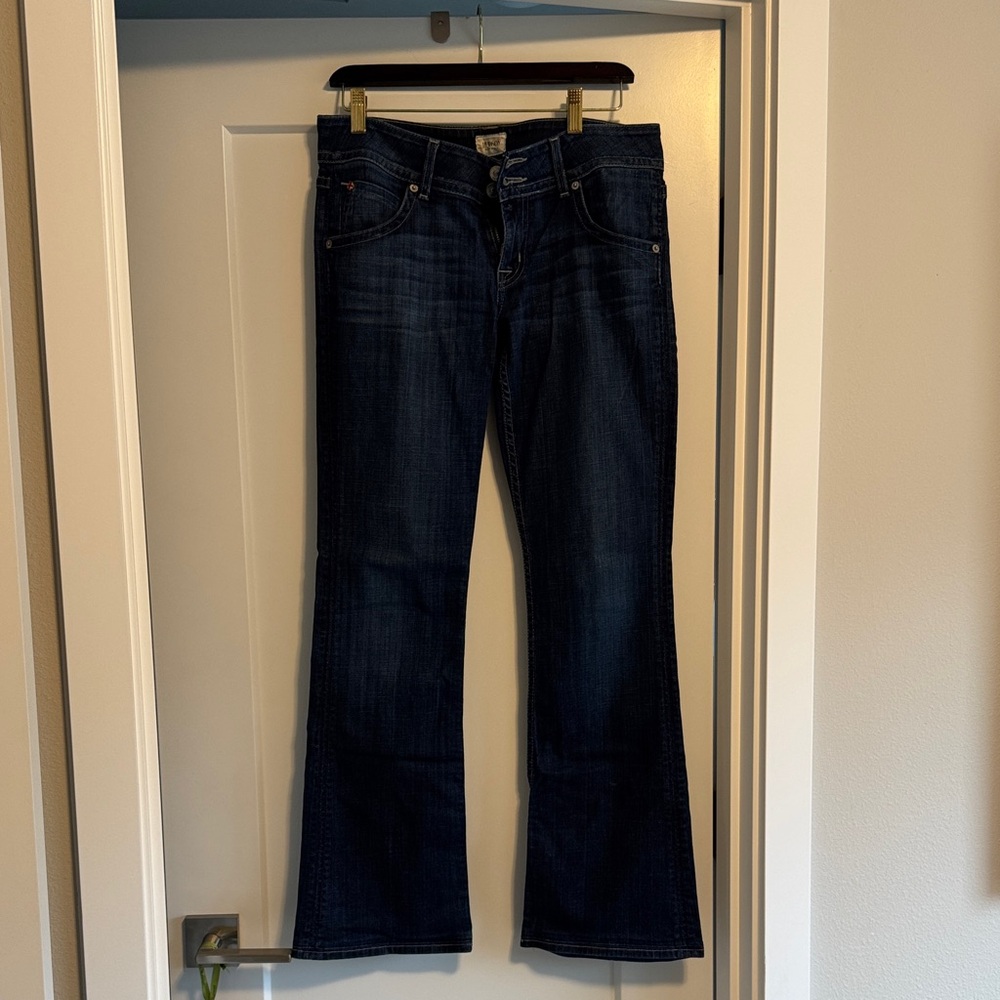 Hudson Jeans Dark Blue Flare Leg Denim